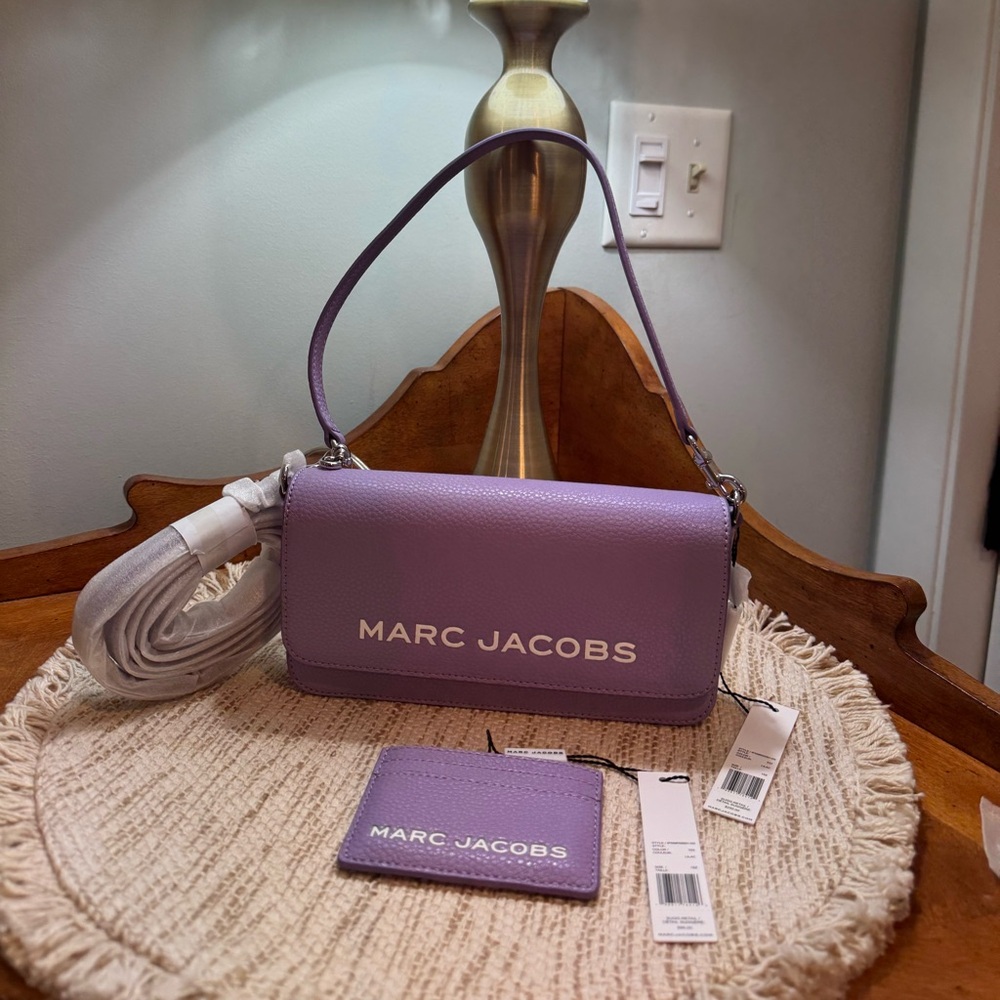 Marc Jacobs Lilac Leather Shoulder Bag